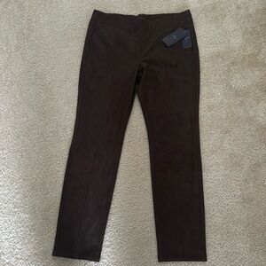NYDJ Faux Suede Legging in Ganache NWT Size 10P